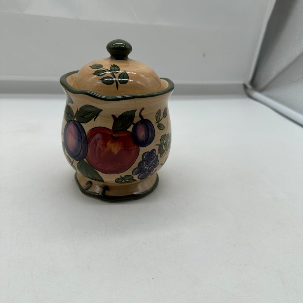 EUC Home Trends Granada Suagr Bowl with Lid 5"